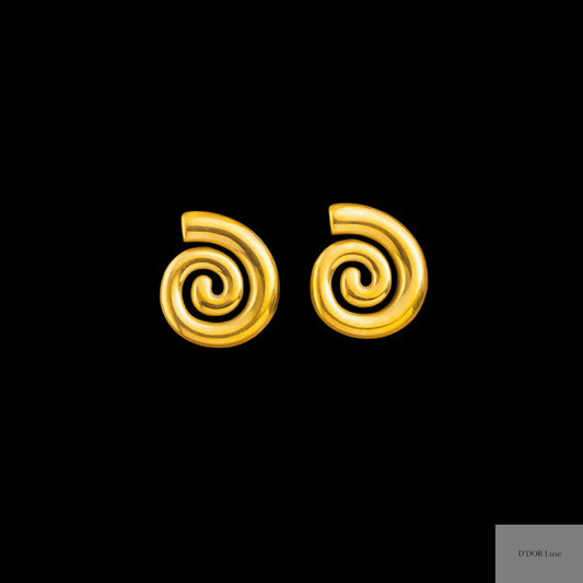 Aurora Swirl Studs - D’DOR Luxe