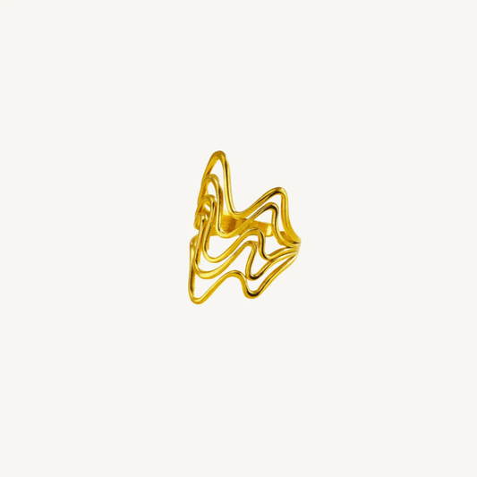 Waveform Gold Ring - D’DOR Luxe