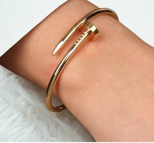 Nail head Luxe Bangle Bracelet DDOR | Luxury You'll Love | Wear with confidence | Demifine Jewellery